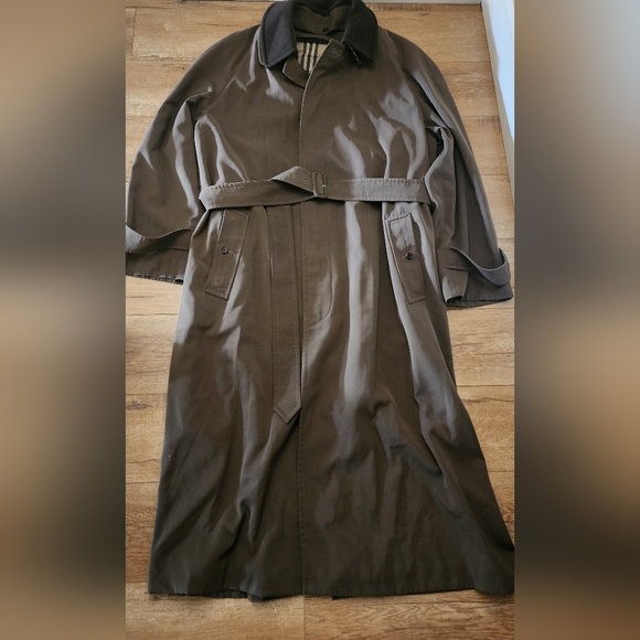 Burberry Other - SUPER RARE Vintage Burberry Long Trench Coat + Detachable Wool Lining Men 44 T